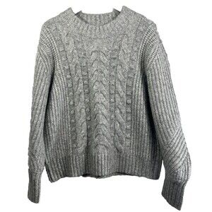 A New Day Women's Chunky Cable Knit Pullover Sweater Oatmeal Size Large NWT